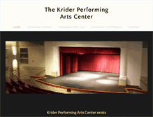 Tablet Screenshot of kridercenter.com